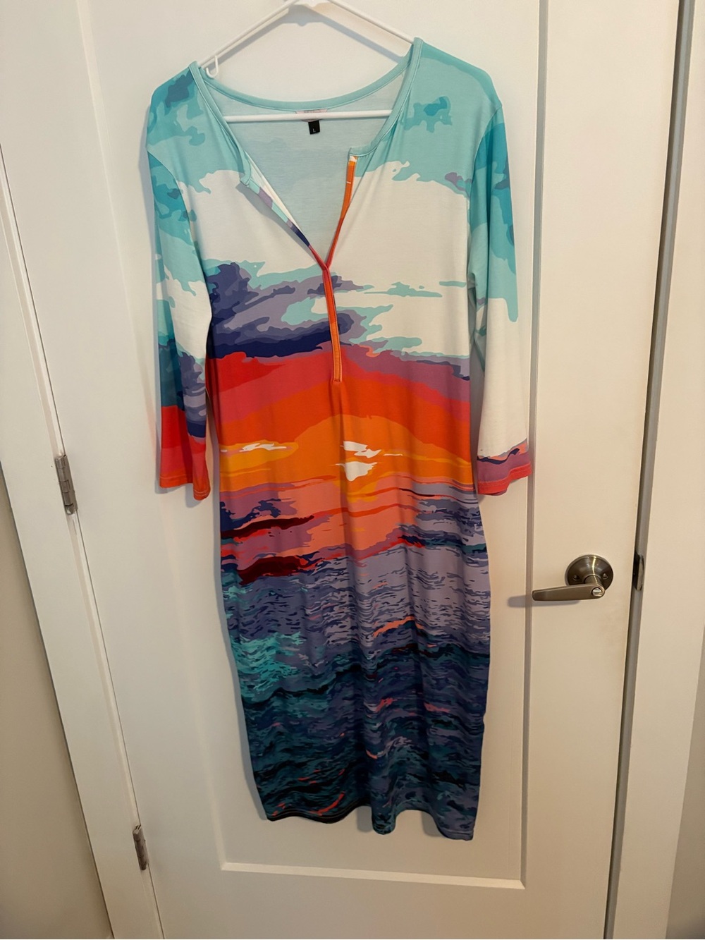 Mountain Sunset Body Con Dress - The Kit, Size Large